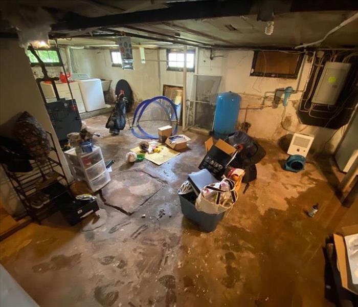 flooded old basement, lots of stuff there